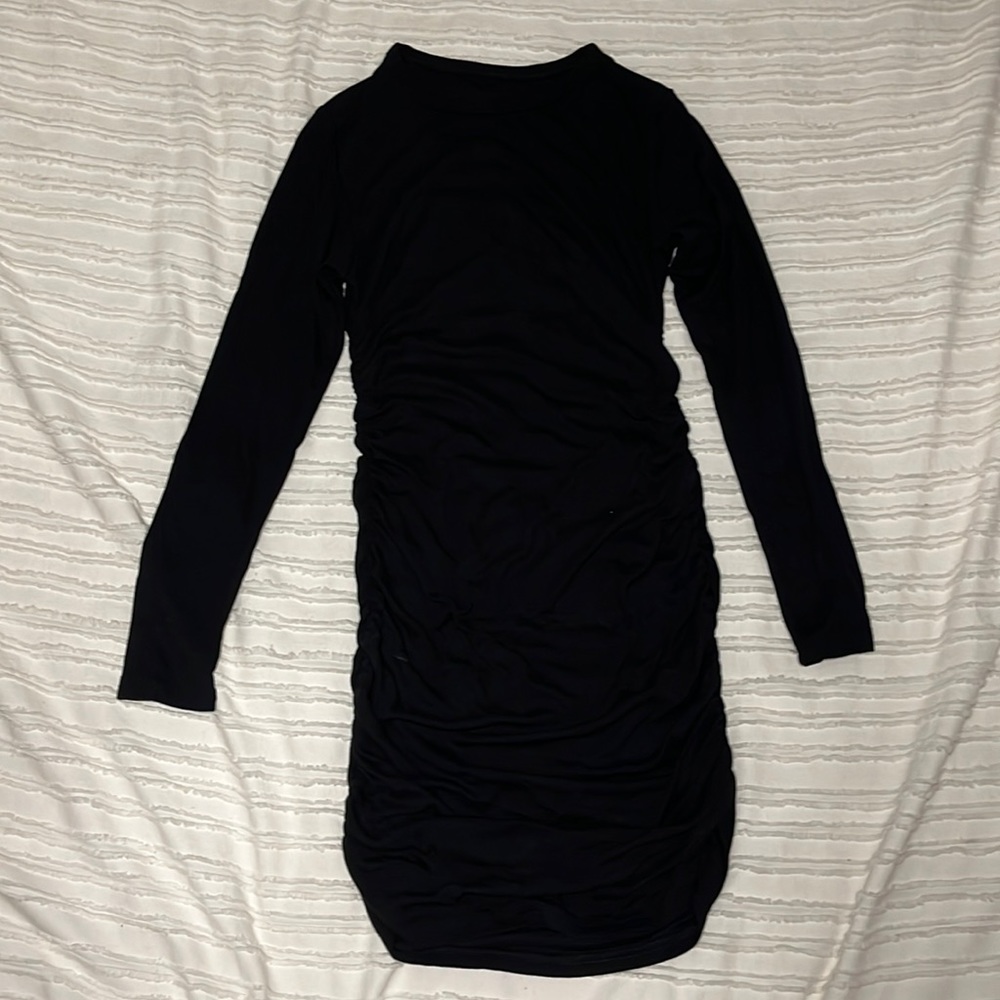 Size small black bodycon midi dress
